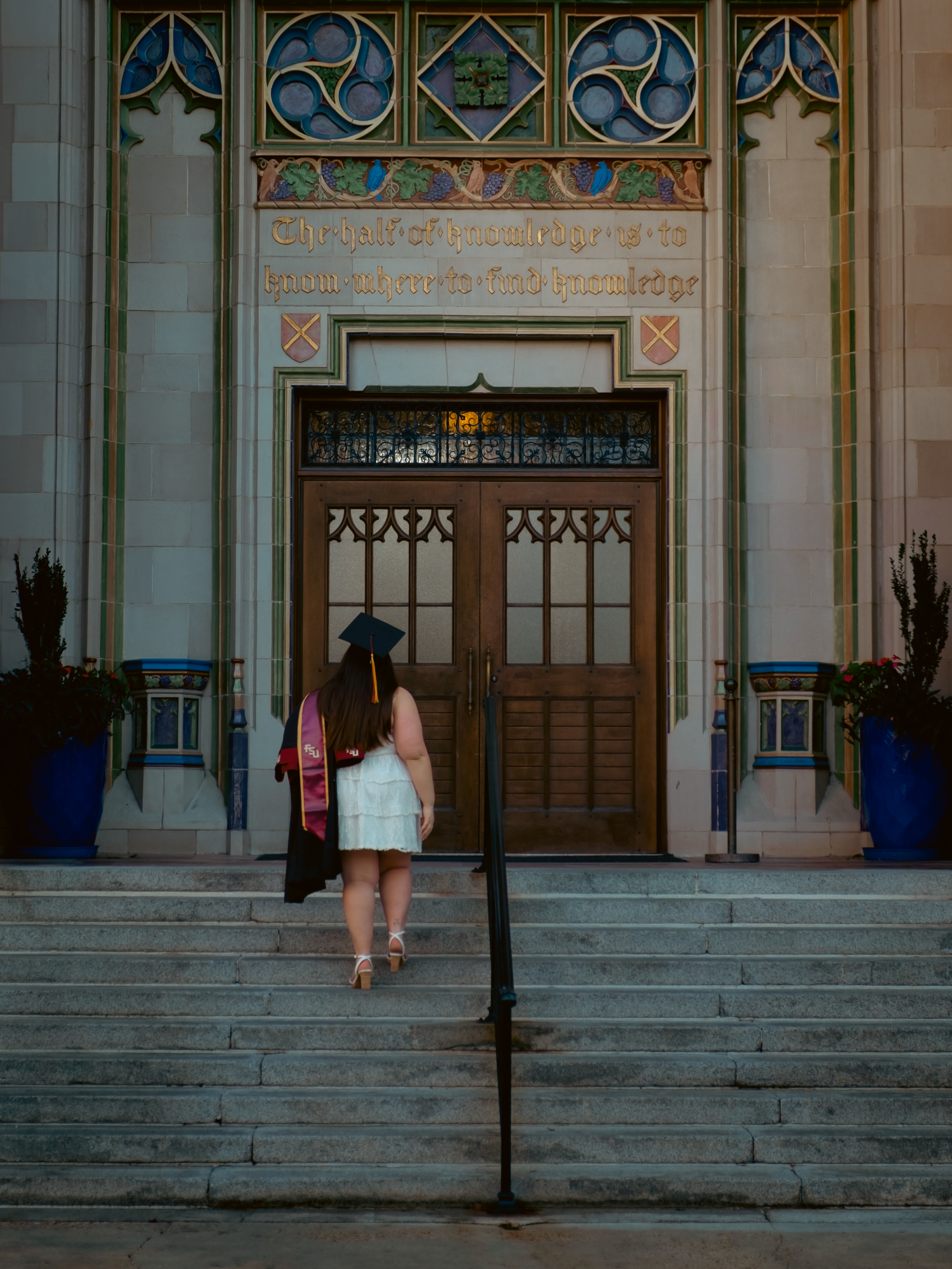 Walking into Dodd Hall